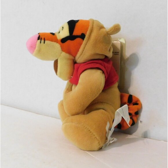 Disney Store Tigger As Pooh Mini Bean Bag Plush 8" Toy Halloween - Picture 2 of 6